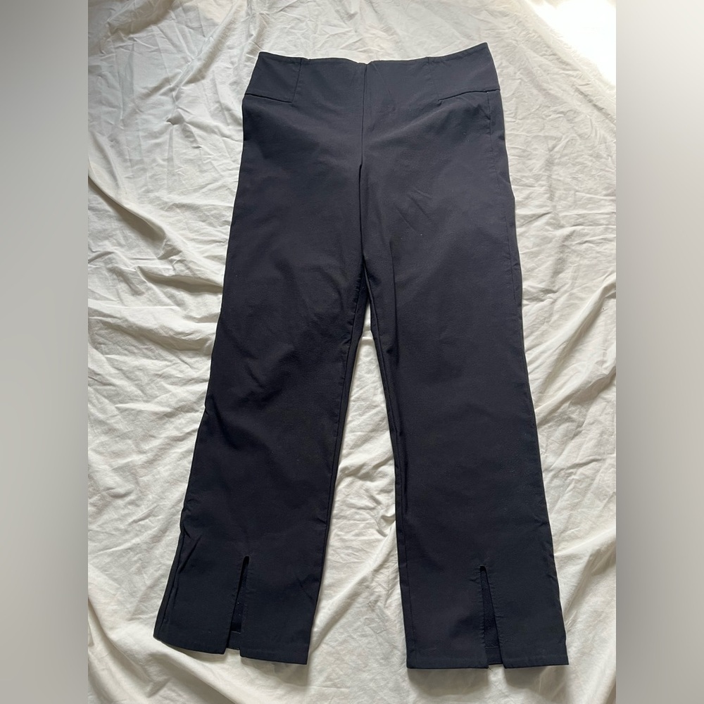 Athleta Wander Split Front Hem Cropped Pants Sz 14 - image 1